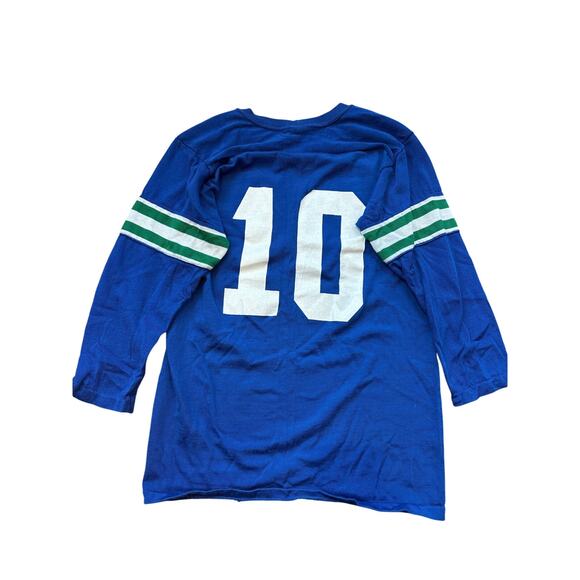 VTG 70s/80s Seattle Seahawks Jim Zorn Jersey 10 retro Sears Rawlings 14-16 long - Picture 7 of 7